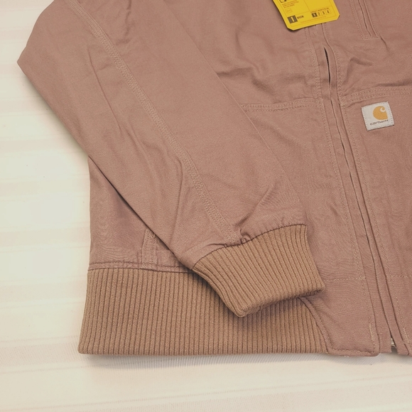 Carhartt Beige Bomber Jacket Size Large NWT - Picture 3 of 10